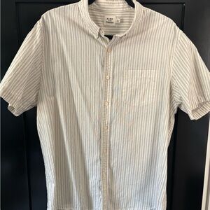 Flint and Tinder striped button up shirt sleeve size L